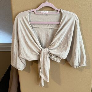 BP Front Tie Crop Top